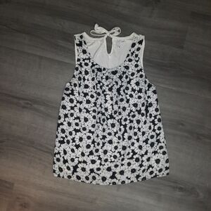 Elle Floral Keyhole Tank Top